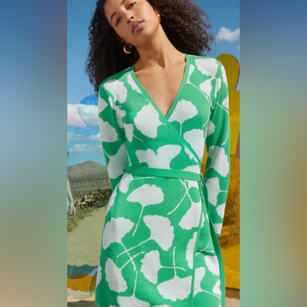 Dvf Net Wrap Dress - image 1